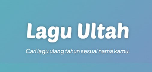 Lagu Ultah